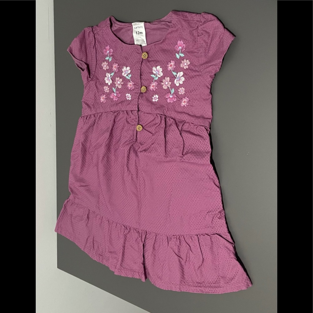 Carter’s purple dress 12m NWOT